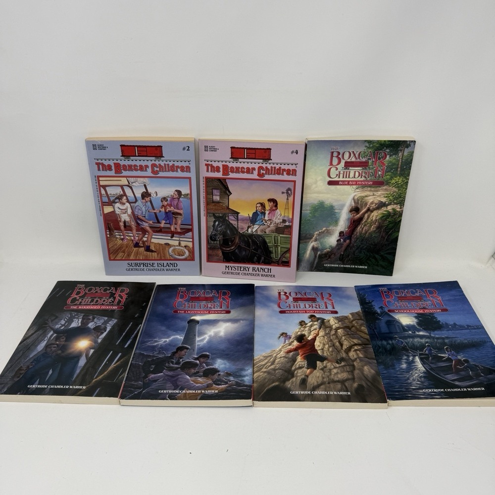 Boxcar Children Lot of 7 Books Gertrude Chandler Warner‎ # 2 4 & 6-10